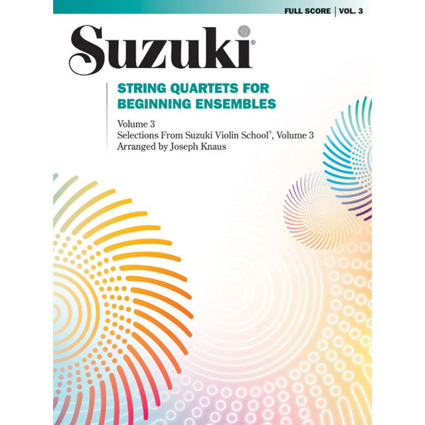Suzuki String Quartets for beginning ensembles vol 3 Violin