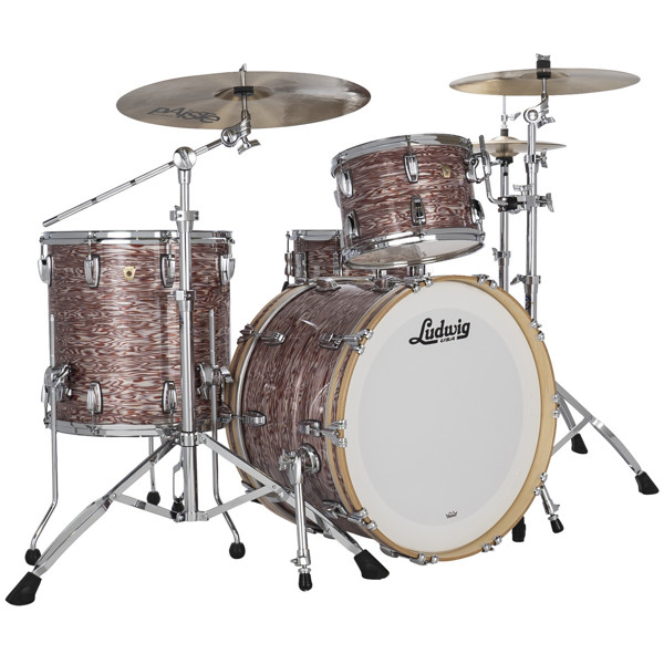 Slagverk Ludwig Classic Maple Fab 22 Shell Pack, m/Atlas Mount, Vintage Pink Oyster