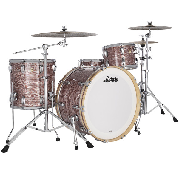Slagverk Ludwig Classic Maple Pro Beat 24 Shell Pack, m/Atlas Mount, Vintage Pink Oyster