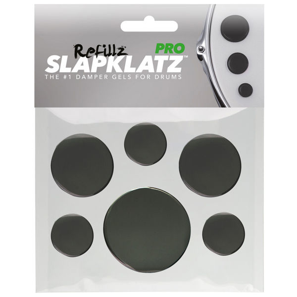 SlapKlatz RF-BK, Black, Refillz Gel Dempegeleputer, 12 Stk