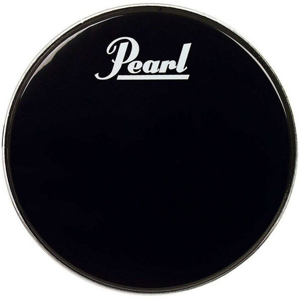 Stortrommeskinn Pearl, EB-22BDPL, Black m/Pearl Logo 22