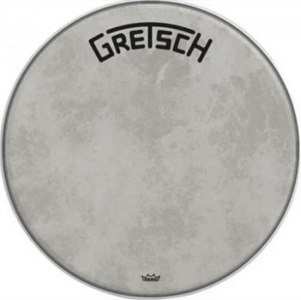 Stortrommeskinn Gretsch GRDHFS18B, Fiberskyn m/Broadcaster Logo 18