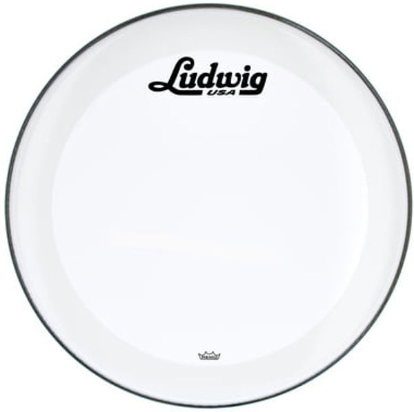 Stortrommeskinn Ludwig Powerstroke 3 LW1320P3CLRV, 20, Clear w/Script Logo