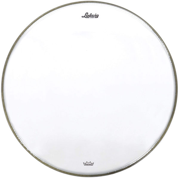Stortrommeskinn Ludwig Powerstroke 3 LW1322P3CLR, 22, Clear m/Falam Slam Patch