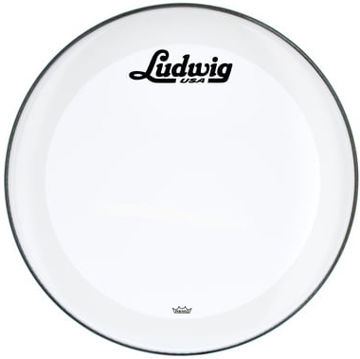 Stortrommeskinn Ludwig Powerstroke 3 LW1322P3CLRV, 22, Clear w/Script Logo