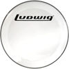 Stortrommeskinn Ludwig Powerstroke 3 LW1324P3CLRB, 24, Clear w/Logo
