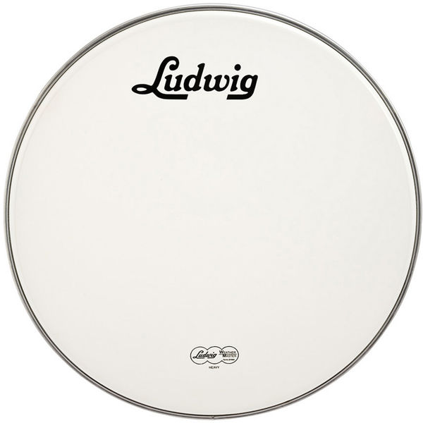 Stortrommeskinn Ludwig Weather Master LW4218V, 18, Smooth White w/Script Logo