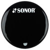 Stortrommeskinn Sonor Black w/Sonor Logo, Single Ply, 18