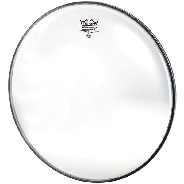 Stortrommeskinn Remo Ambassador, BR-1324-00, Clear 24