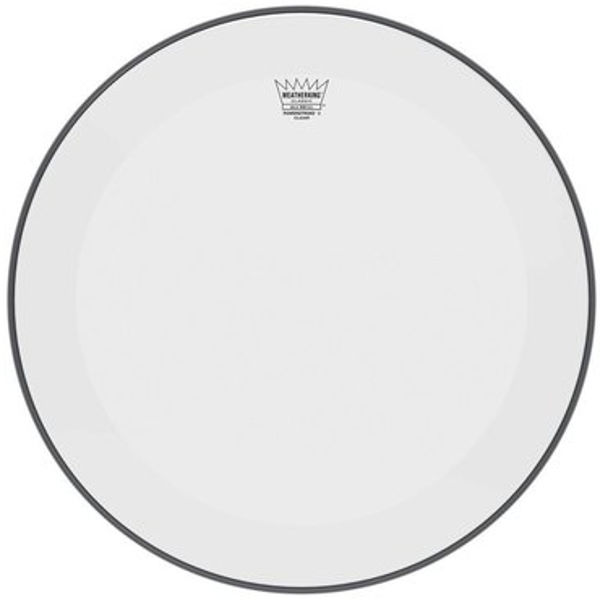 Stortrommeskinn Remo Powerstroke 3 Classic Fit Clear, P3-1320-P3, 20 m/Falam Slam Patch, No Stripe