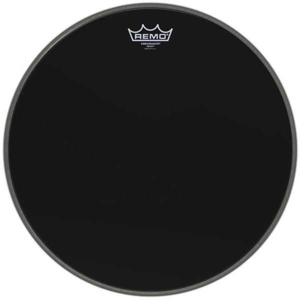 Stortrommeskinn Remo Ebony Ambassador, ES-1026-00, 26