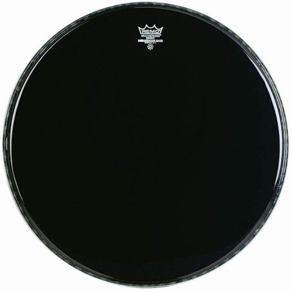 Stortrommeskinn Remo Ebony Ambassador Crimplock, ES-1026-MP, 26