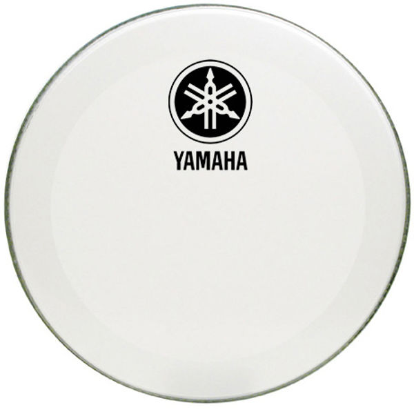 Stortrommeskinn Yamaha, 31218YV, P3 Smooth White, New Logo, 18