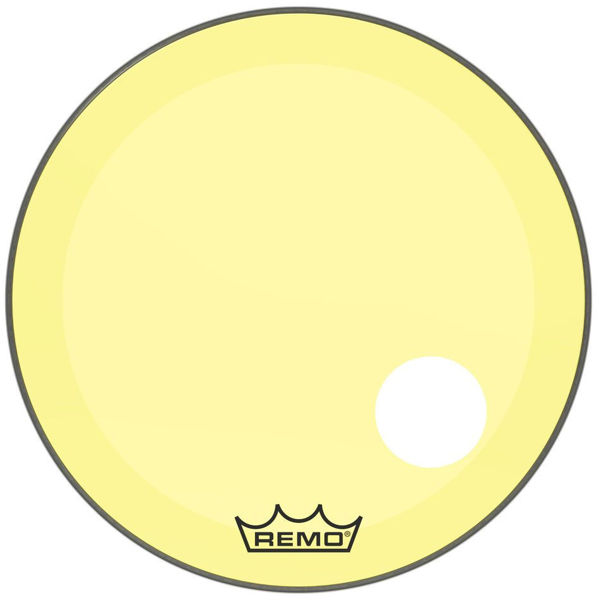 Stortrommeskinn Remo Powerstroke 3 Colortone, P3-1326-CT-YEOH, 26, Yellow, m/Offset Hull