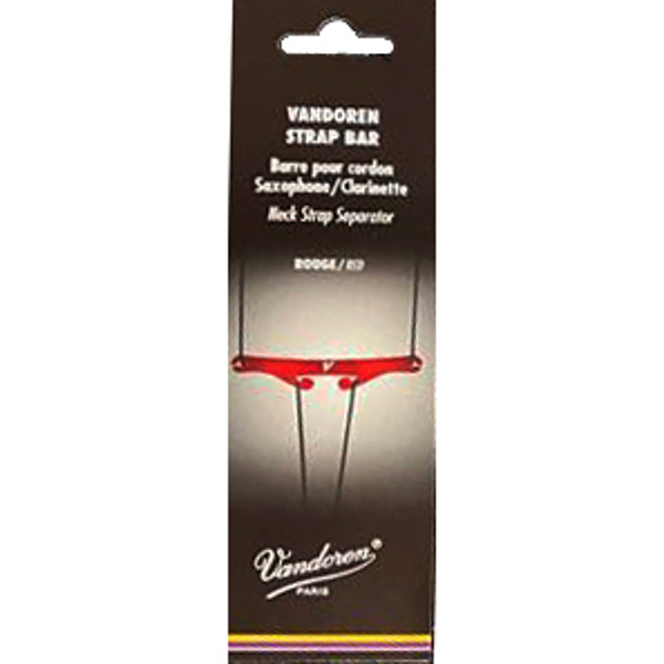 Rem Vektfordeler Klarinett/Saksofon Vandoren Strap Bar, Red