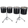 Konserttom-Tomtrommer Ludwig LECTS36TRG, Single Head Low Range m/Stativer, Black Cortex