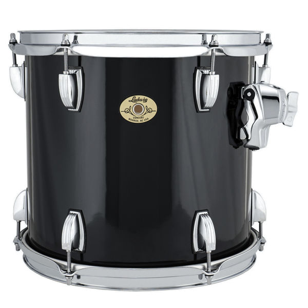 Konserttom-Tomtromme Ludwig PD312TR0G,12x10 Double Head, Black Cortex