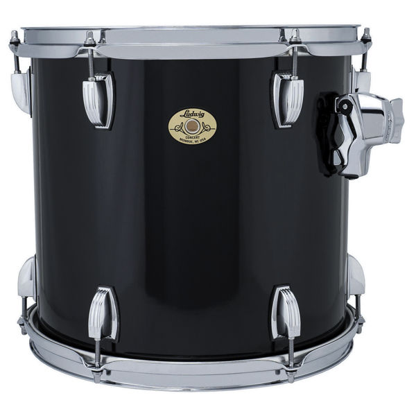 Konserttom-Tomtromme Ludwig PD323TR0G,13x12 Double Head, Black Cortex