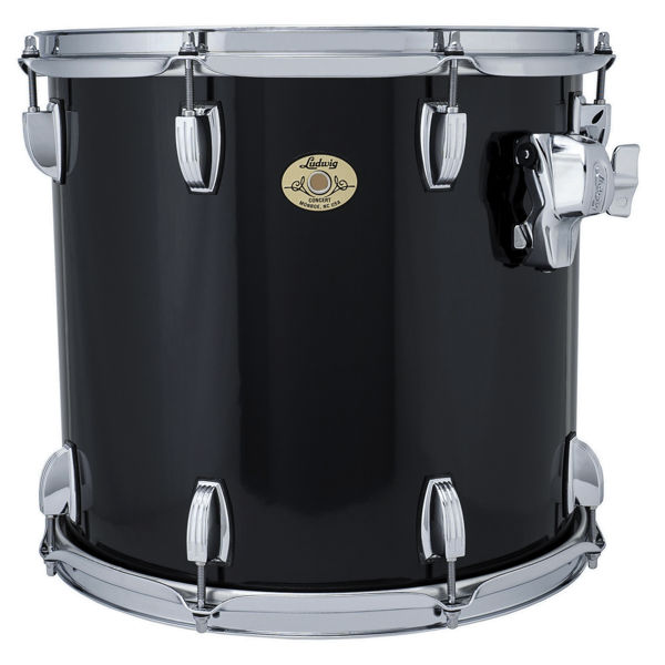 Konserttom-Tomtromme Ludwig PD334TR0G,14x13 Double Head, Black Cortex