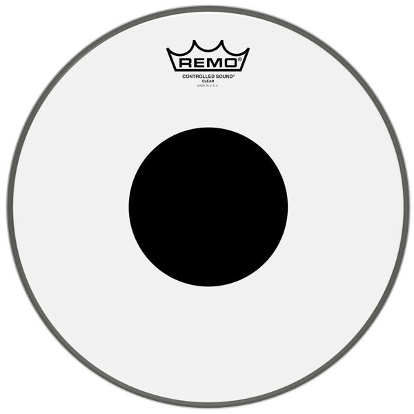 Trommeskinn Remo Controlled Sound CS-0213-10, Smooth White Black Dot 13