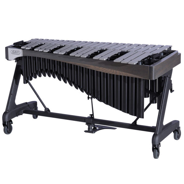 Vibrafon Adams Artist Alpha VAWA30S-11, 3 Octaves, F3-F6, 57-38mm Bars, w/Motor, Silver, Apex Frame, 11 Graphite/Midnight Black