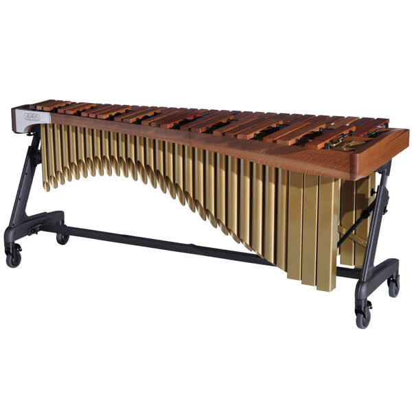 Marimba Adams Artist Alpha MAHA43-23, 4 1/3 Octave, A2-C7, 67-40mm Rosewood Bars, Apex Frame, 23 Walnut/Satin Gold