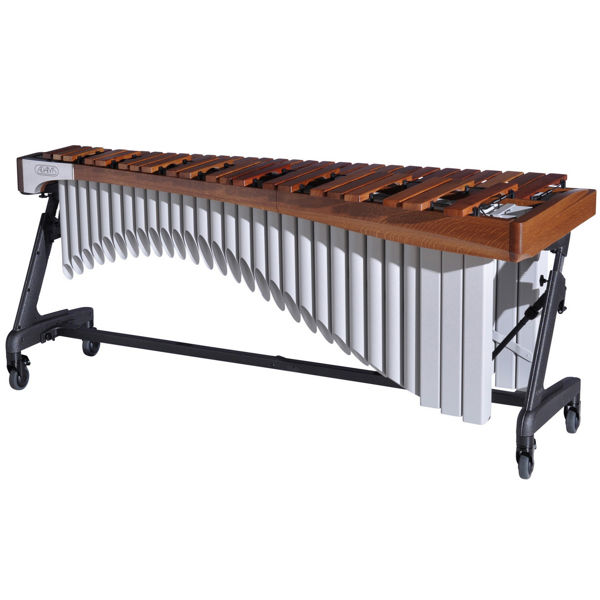 Marimba Adams Artist Alpha MAHA43-24, 4 1/3 Octave, A2-C7, 67-40mm Rosewood Bars, Apex Frame, 24 Walnut/Titanium Silver