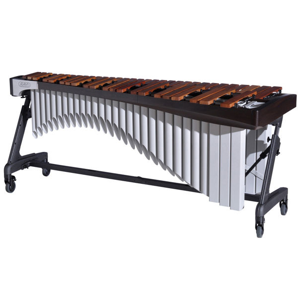 Marimba Adams Artist Alpha MAHA43-44, 4 1/3 Octave, A2-C7, 67-40mm Rosewood Bars, Apex Frame, 44 Espresso/Titanium Silver
