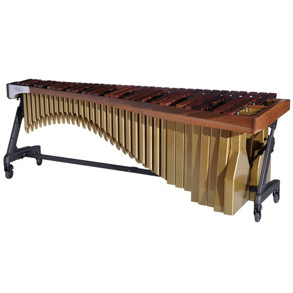 Marimba Adams Artist Alpha MAHA50-23, 5 Octave, C2-C7, 70-40mm Rosewood Bars, Apex Frame, 23 Walnut/Satin Gold