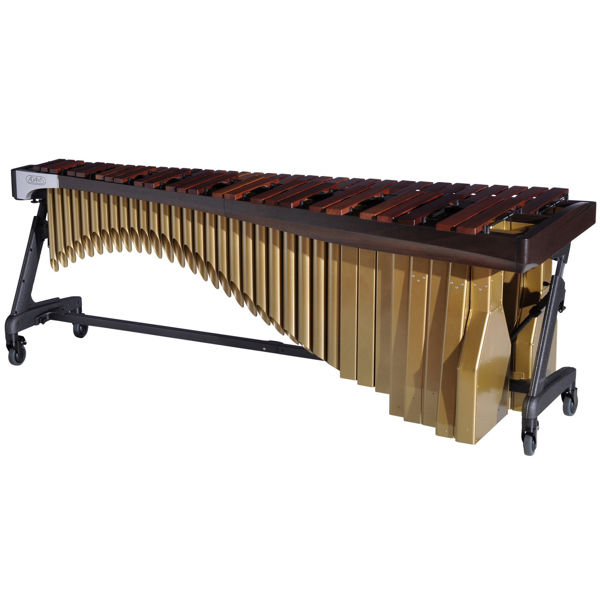 Marimba Adams Artist Alpha MAHA50-43, 5 Octave, C2-C7, 70-40mm Rosewood Bars, Apex Frame, 43 Espresso/Satin Gold