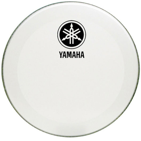 Stortrommeskinn Yamaha, 31222YV, P3 Smooth White, New Logo, 22