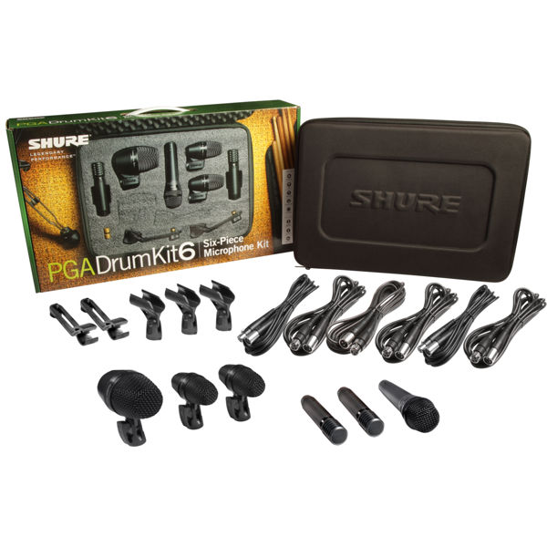 Mikrofonsett Shure PGADRUMKIT6 Til Trommer