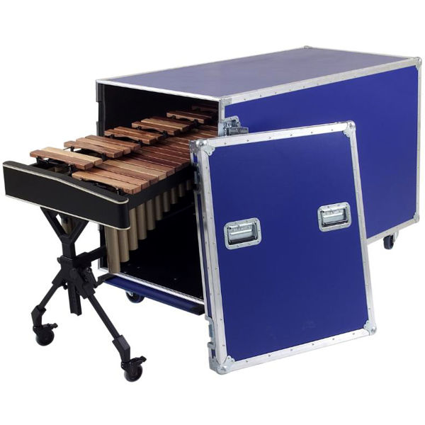 Xylofonkasse Adams, Montert Xylofon Concert Quint, Flight Case