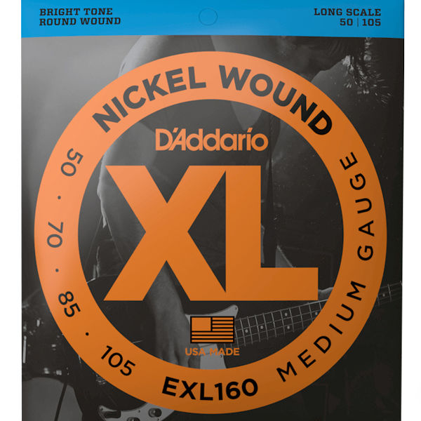 Bassgitarstrenger Elektrisk D'Addario EXL 160 050-105 (Long Scale)