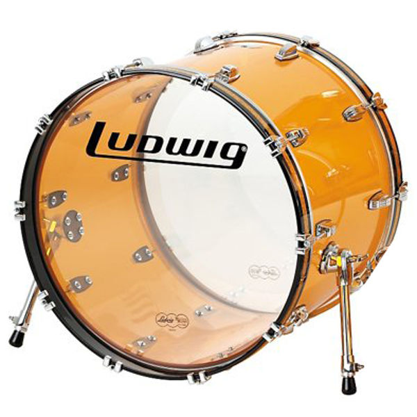 Stortromme Ludwig Vistalite LB944VLXWC, 24x14, Ludwig Mount, Classic Lugs