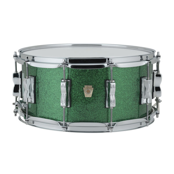 Skarptromme Ludwig Legacy Maple LLS364XX54, 14x6,5, Green Sparkle