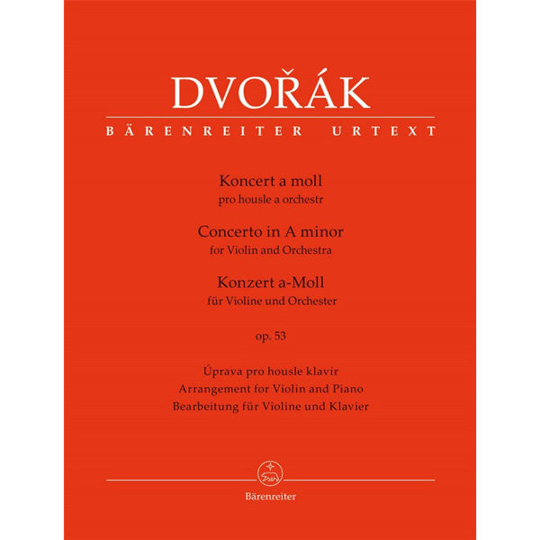 Violin Concerto in A minor Op. 53, Antonin Dvorak. Violin and Piano