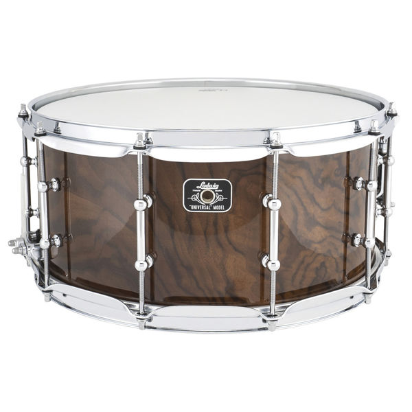 Skarptromme Ludwig Universal Walnut LU6514WA, 14x6,5, Chrome Hardware, Triple Flange Hoops, Tube Lugs