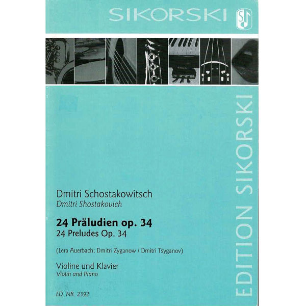 24 Präludien Op. 34, for Violin and Piano, Shostakovich