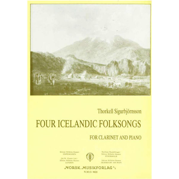 Four Icelandic Folksongs, Thorkell Sigurbjørnsson - Klarinett, Piano Klarinett, piano