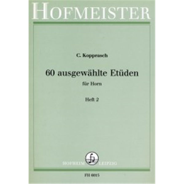 Kopprasch 60 ausgewählte Etüden für Horn vol 2