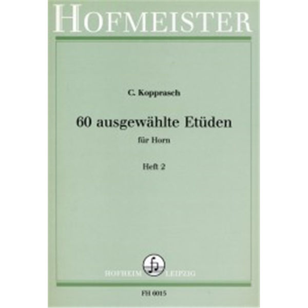 Kopprasch 60 ausgewählte Etüden für Horn vol 2