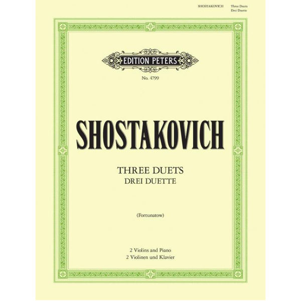 Dmitry Shostakovich - 3 Duets Violin and Piano