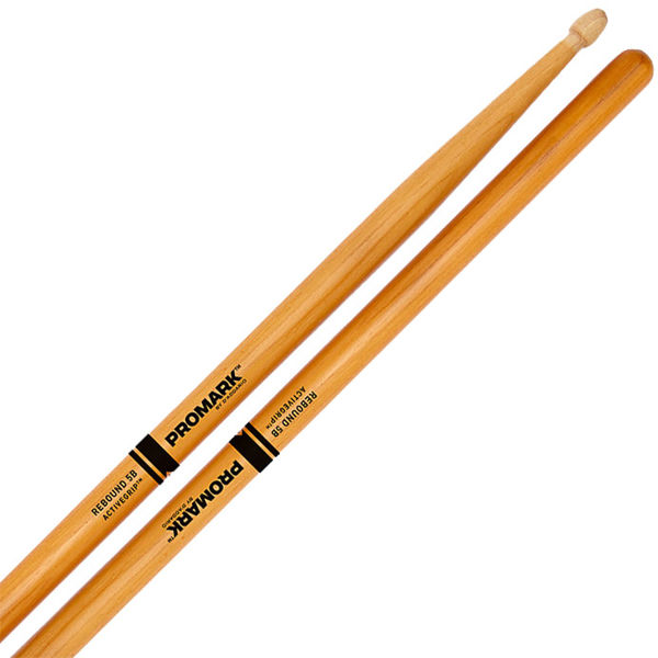 Trommestikker Pro-Mark Rebound Balance R5BAGC, 5B, Hickory Active Grip, Clear Acorn Wood Tip