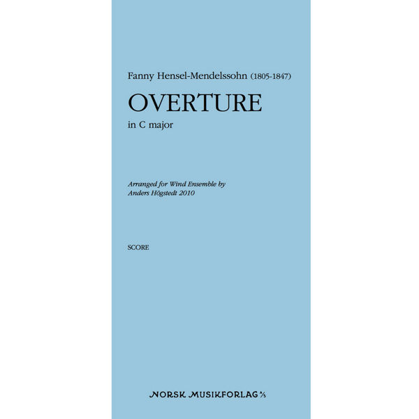 Overture in C major, arr. Anders Högstedt, Wind Ensemble. Score
