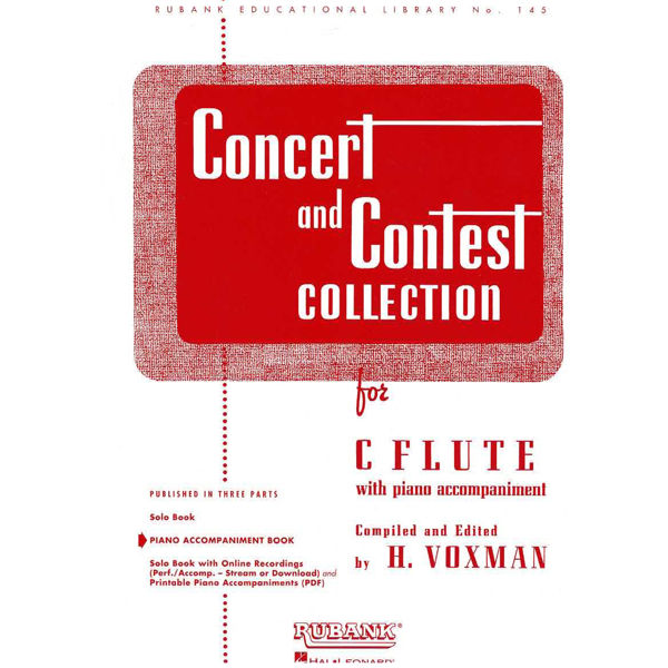 Concert and Contest Collection - Flute Piano Accompaniment