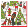 Servietter Caroling Pets Paper Lunch Napkins, 33x33