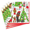 Servietter Caroling Pets Paper Lunch Napkins, 33x33