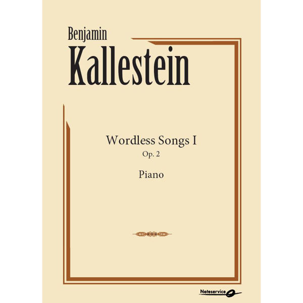 Wordless Songs nr 1 Op. 2, Benjamin Kallestein. Piano