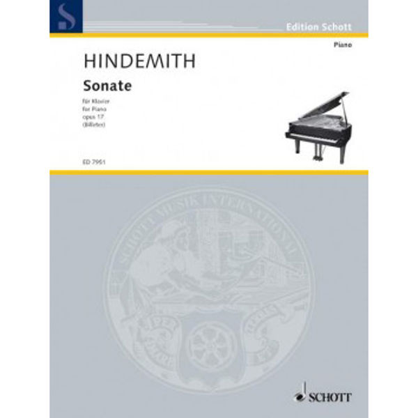Sonate Op. 17 (based on Complete Works), Paul Hindemith Editor Bernhard Billeter. Piano
